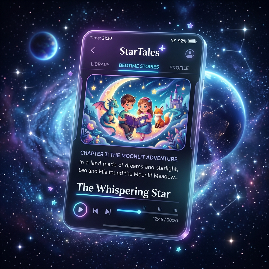 App interface mockup